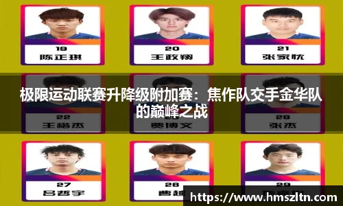 极限运动联赛升降级附加赛：焦作队交手金华队的巅峰之战