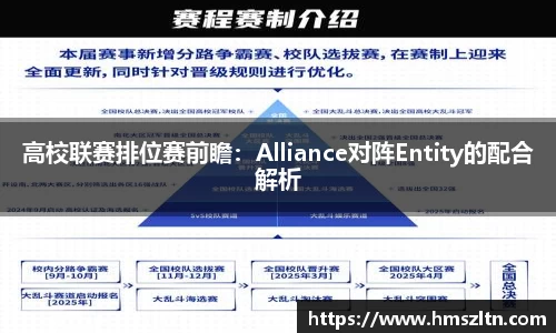 高校联赛排位赛前瞻：Alliance对阵Entity的配合解析